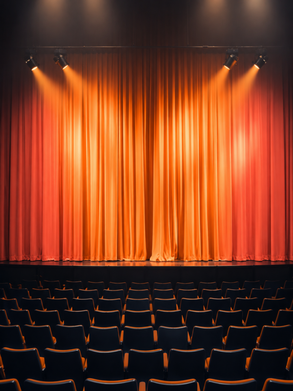 Ornate theatre auditorium with red velvet seats